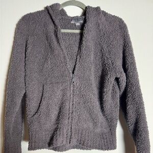 Barefoot Dreams Cozy Grey Zip-up Size XS